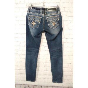 Rock Revival 25 Abree Easy Ankle Easy Skinny Jeans Womens Blue Denim Pants 28x29